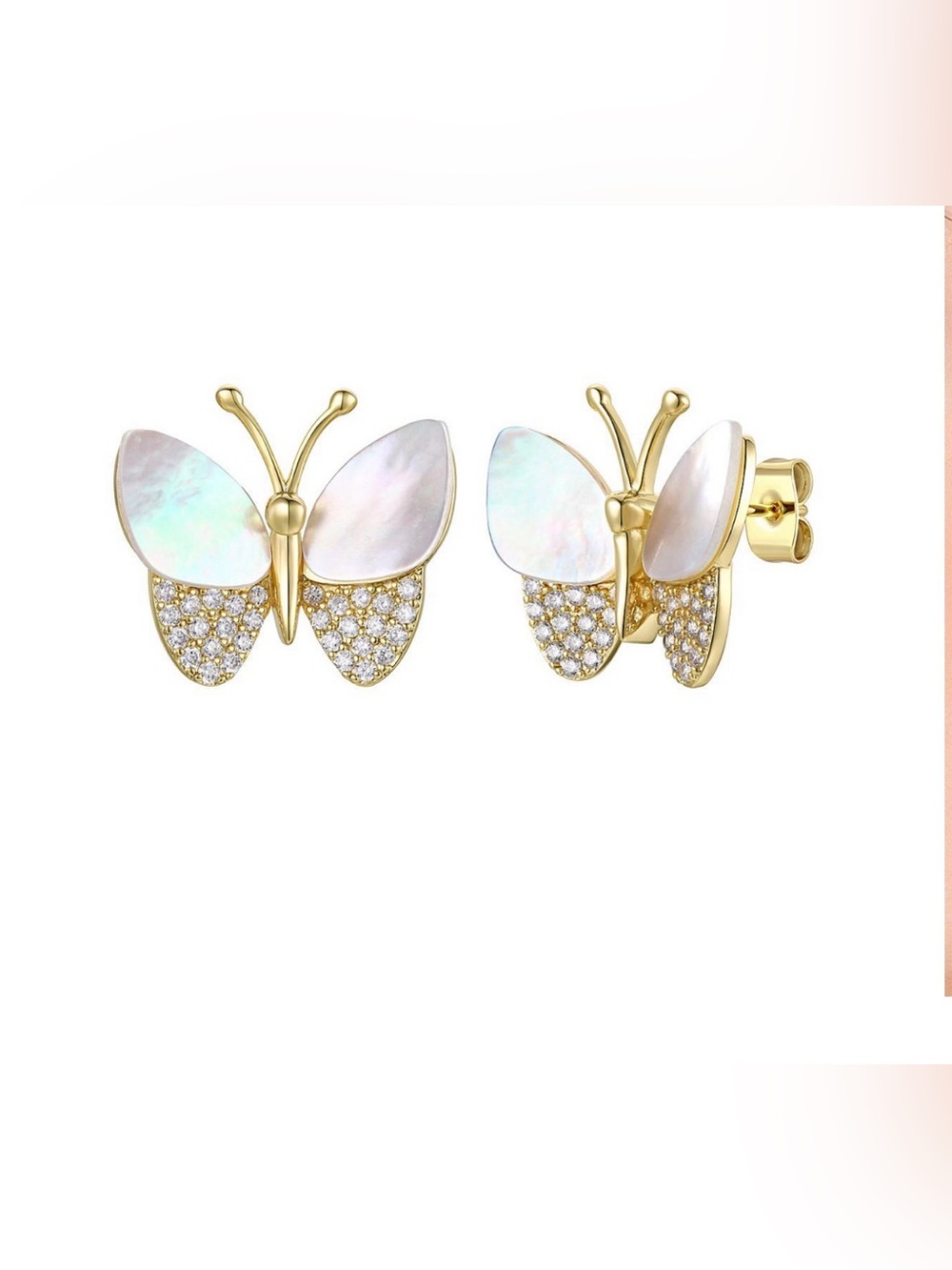 Charlotte & Lexi Butterfly Stud Earrings